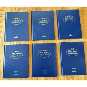 The US Open Official Annual Presented by Rolex‎ (90th - 95th) 6 Vintage Book LOT